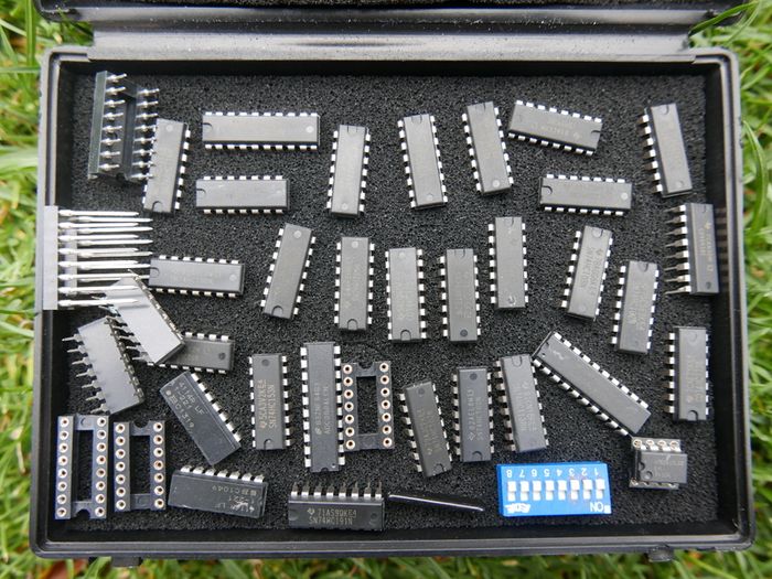 Mix Lot of Circuit Board Microchips Transistors Diodes Inductors Capacitors