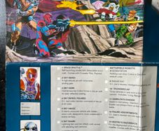 Vintage Hasbro Gi Joe 1988 - 1991 European Catalog Double Side Booklet Poster Used