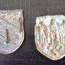 WW2 German Afrika Korps pith helmet shields Image 2