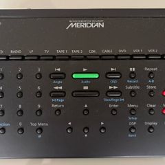 Meridian System Remote Control. All packaging and original manual. Rare item - controls up to 12 devices. Mint condition and tested - working perfectly. Postage anywhere in Ireland for six euros.