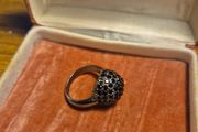 Vintage Black Multi Crystal Ring