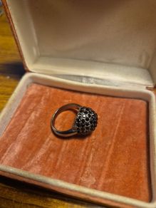 Vintage Black Multi Crystal Ring
