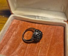 Vintage Black Multi Crystal Ring