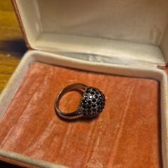 Vintage Black Multi Crystal Ring