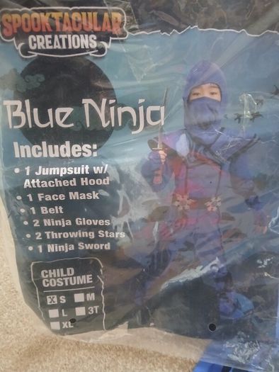 Ninja Halloween Costume - Age 5 to 7