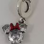 Pandora Disney Sparkling Minnie Mouse Silhouette Dangle Charm New Image 4