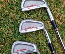 Cobra trd v-groove mild steel 5-7-8 irons cobra steel shafts and cobra grips In excellent condition
