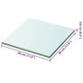 Shelf Panel Glass Clear 30x30 cm Image 2