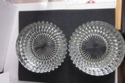 Two Vintage Indiana Glass Diamond Point  Bowls