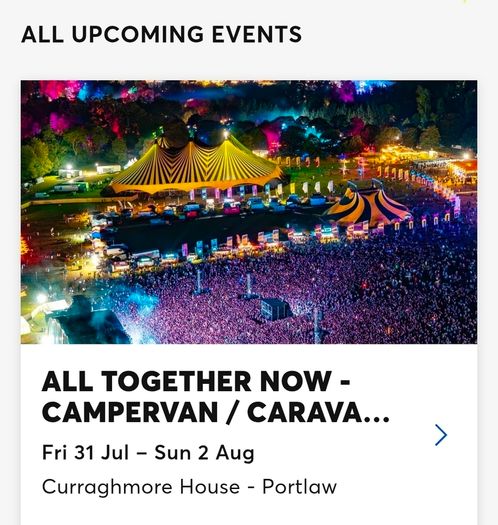All Together Now Campervan Ticket