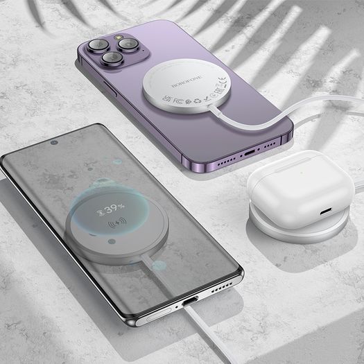 BOROFONE BQ32 Original Series Magsafe Magnetic Wireless Charging