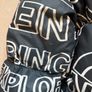 The North Face 700 Puffer Jacket in the "Black Logo Print" colorway Image 7