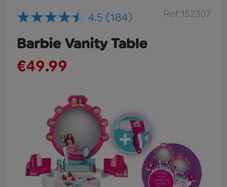 barbie vanity table