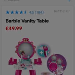 barbie vanity table