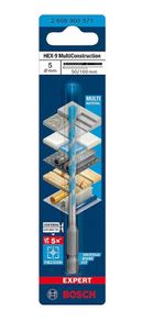Bosch 2608900571 Expert HEX-9 Multi Construction Drill Bit 5 x 50 x 100mm