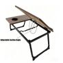 laptop desk Laptop Desk, Walnut Color, Foldable Office Desk with Adjustable Tilt Angle Image 8