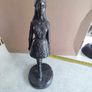 Vintage Genesis Fine Art Cold 27 CM. TALL Cast Bronze Resin Lady Image 6