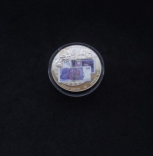 British Banknote Series : Adam Smith " 20 Pound " Commemorative Medallion/Coin