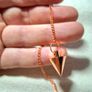 Small copper pendulum for dowsing scrying meditation spiritual guidance Image 3