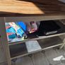 Kitchen island and high stools Image 7