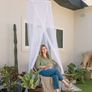 Luxury Mosquito Net Bed Canopy, Large for Single, Twin, Double, King Size, Quick Easy Installation, Finest Holes: Mesh 300, Curtain Netting with Entry, Storage Bag, No Chemicals Added Image 3