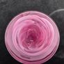 Kosta Boda Swedish Pink Glass Swirl Bowl Tealight Holder Signed Image 2