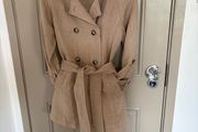Massimo Dutti linen and cotton mix trench size XS