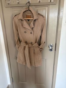 Massimo Dutti linen and cotton mix trench size XS