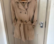 Massimo Dutti linen and cotton mix trench size XS