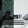 453 Pieces Fluorescent Wall Ceiling Sticker Glow in The Dark Stickers Moon Stickers Ceiling and Wall 3D Wall Stickers Luminous Adhesives Decals for Room, Wall, Bedroom (Green) Brand: Outus Image 5