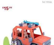 Bluey's car with two figures