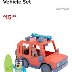 Bluey's car with two figures