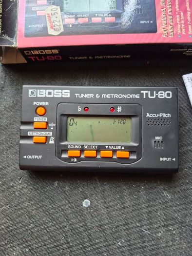 Boss TU-80 Chromatic Tuner Metronome Music/Guitar Tuner