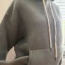 Woman Reiss oversize wool hoodie Image 5