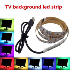 RGB 3528 DC5V USB Led Strip Lights Tape With Remote Control Colour Change Lamp for Christmas Bedroom Decoration Tv Pc Screen Back