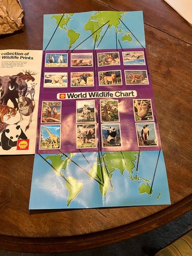 Vintage Shell WWF Shell Wild Animal Cards