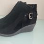 New Ankle Wedge Boots, size 4 Image 3