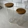 Glass and Wood Kitchen Canisters Image 4