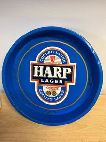 Vintage Harp Advertising Pub Tray