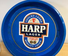 Vintage Harp Advertising Pub Tray