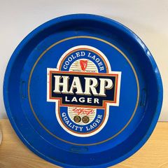 Vintage Harp Advertising Pub Tray