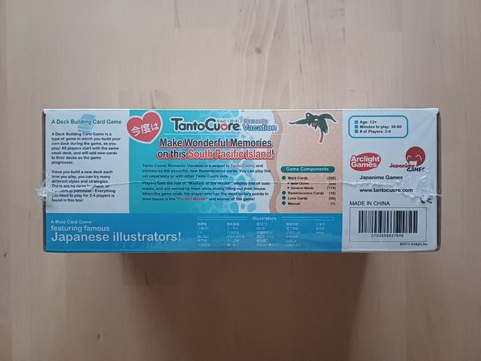 Tanto Cuore Romantic Vacation Deckbuilding Card Game 2010 (NEW SEALED)