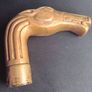 Vintage Brass Horse Head Walking Stick Handle Image 5