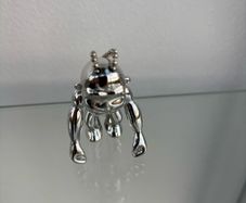 Kipling Chrome Monkey Keychain Bag Keyring