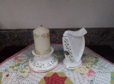 Royal Tara Trellis Harp + Candle Holder