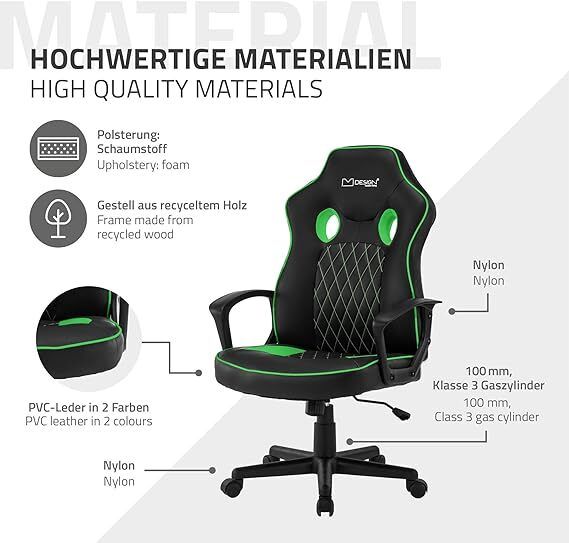 Ergonomic  Gaming Chair/ Office Chair  Height Adjustable