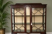 Antique  Edwardian Mahogany two door display cabinet