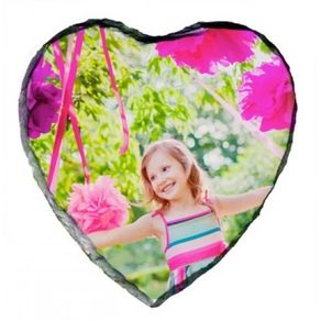 Photo Slate 14 X 14cm Heart