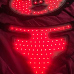 red light face mask and neck mask only used 1 time .cost 300e receipt  in add .