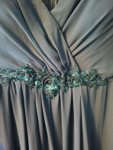 Shein Plus maxi chiffon prom dress in 2XL
